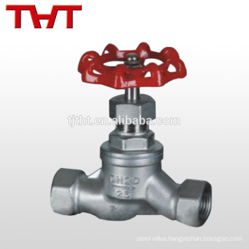 WCB / CF8 / CF8M thread end stainless steel globe valve